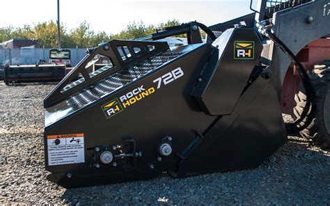 skid steer rockhound|stone picker for rent.